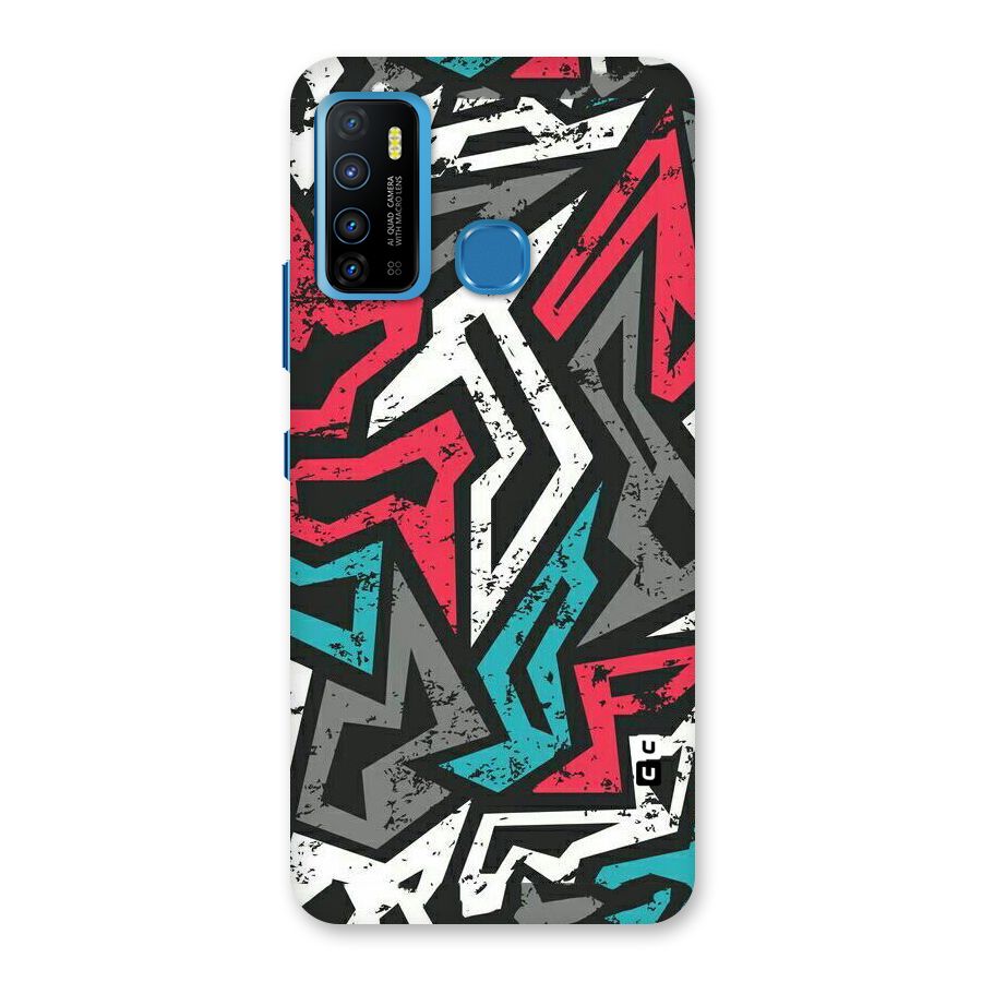 Rugged Strike Abstract Back Case for Infinix Hot 9