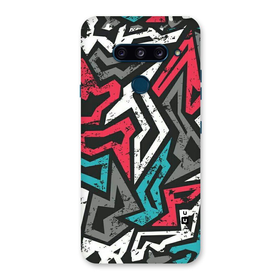 Rugged Strike Abstract Back Case for LG  V40 ThinQ