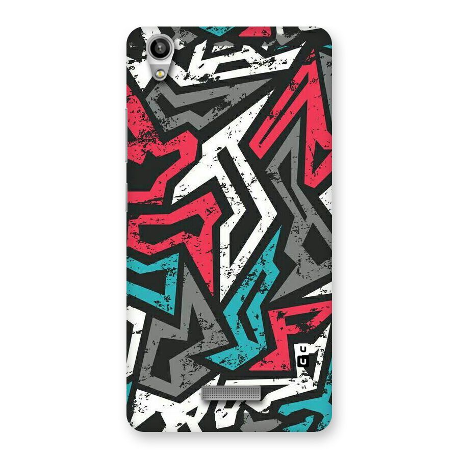 Rugged Strike Abstract Back Case for Lava-Pixel-V1