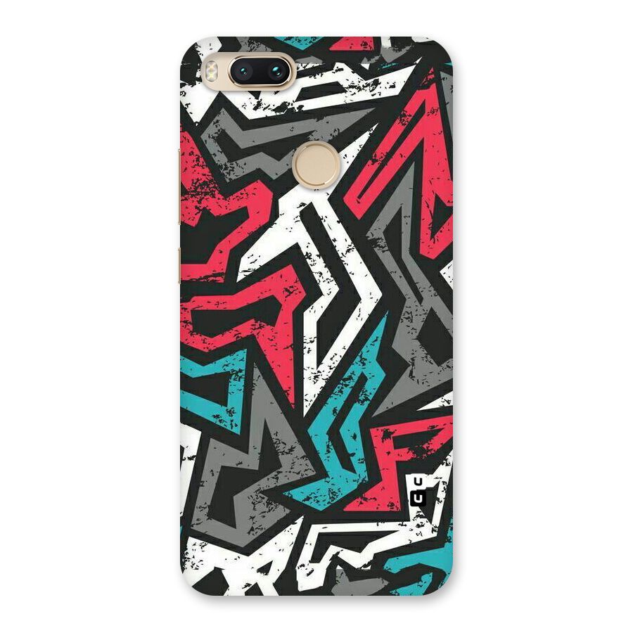 Rugged Strike Abstract Back Case for Mi A1