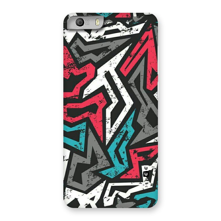 Rugged Strike Abstract Back Case for Micromax Canvas Knight 2