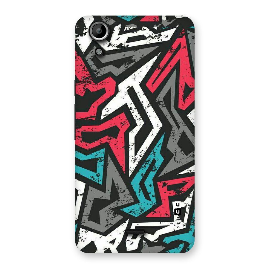 Rugged Strike Abstract Back Case for Micromax Canvas Selfie Lens Q345