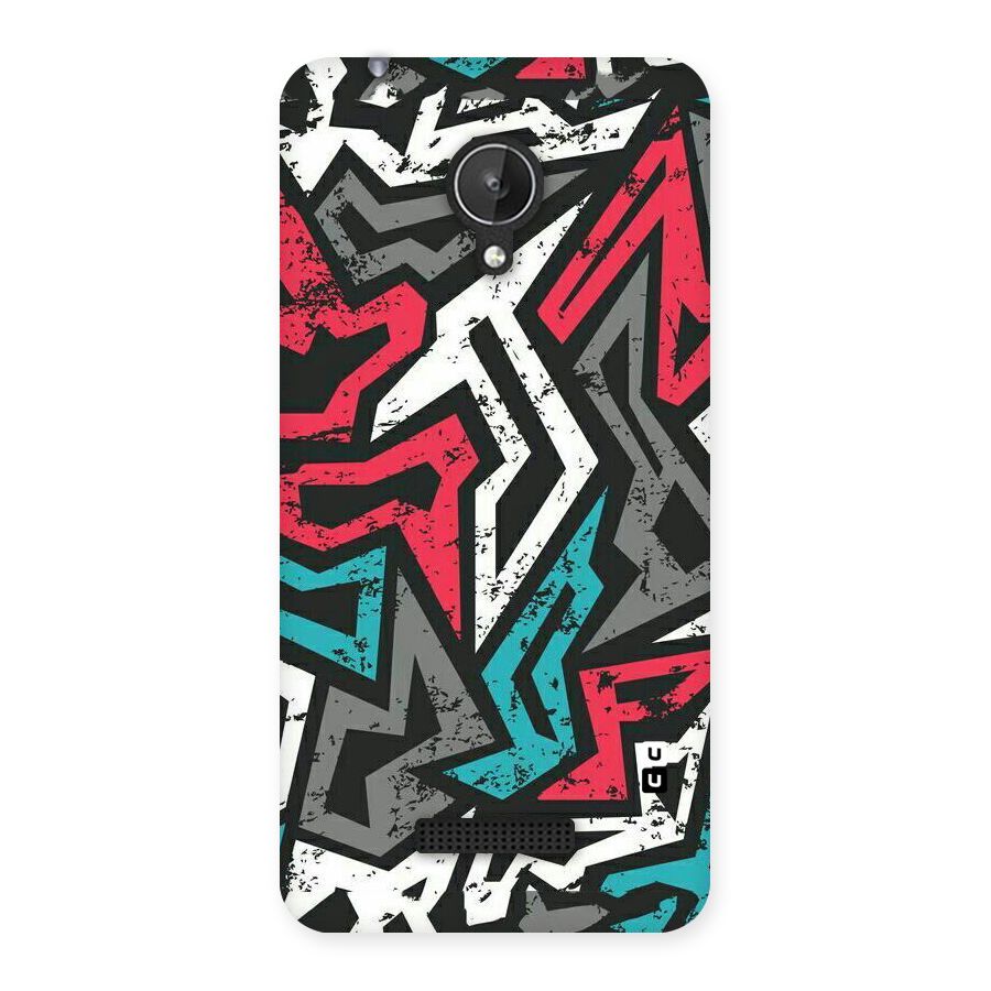 Rugged Strike Abstract Back Case for Micromax Canvas Spark Q380