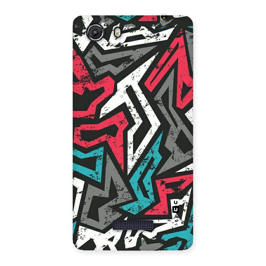 Rugged Strike Abstract Back Case for Micromax Unite 3
