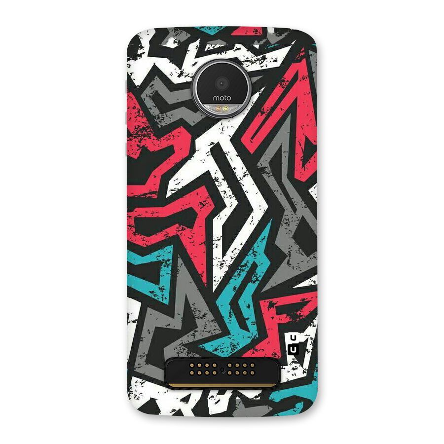 Rugged Strike Abstract Back Case for Moto Z Play