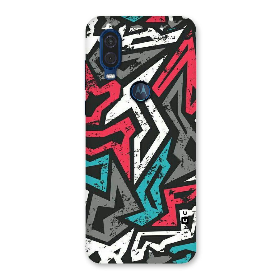 Rugged Strike Abstract Back Case for Motorola One Vision
