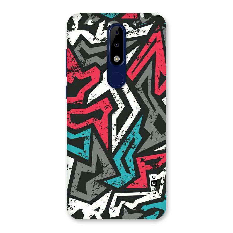 Rugged Strike Abstract Back Case for Nokia 5.1 Plus