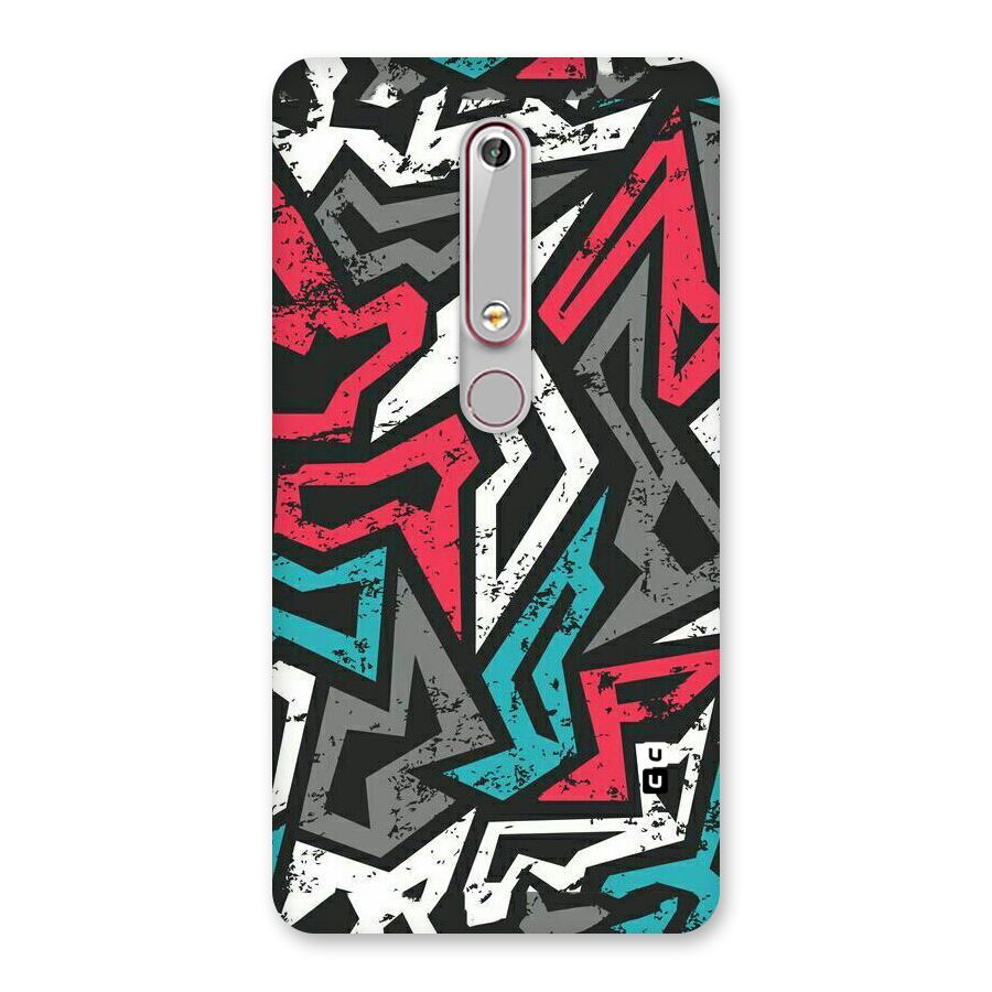 Rugged Strike Abstract Back Case for Nokia 6.1