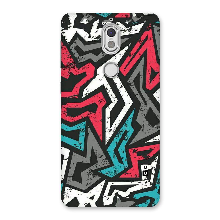 Rugged Strike Abstract Back Case for Nokia 7
