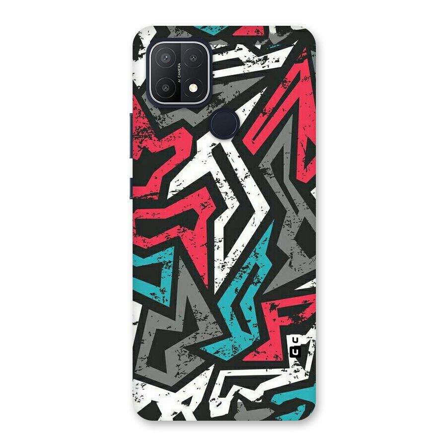 Rugged Strike Abstract Back Case for Oppo A15s