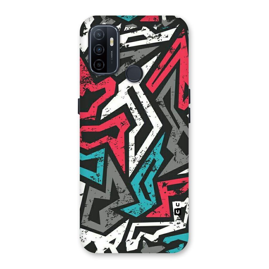Rugged Strike Abstract Back Case for Oppo A32