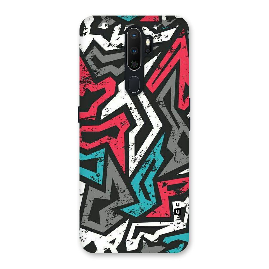 Rugged Strike Abstract Back Case for Oppo A5 (2020)