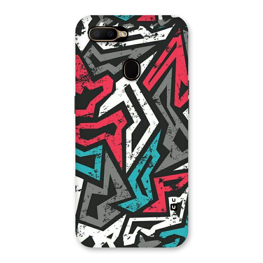 Rugged Strike Abstract Back Case for Oppo A5s