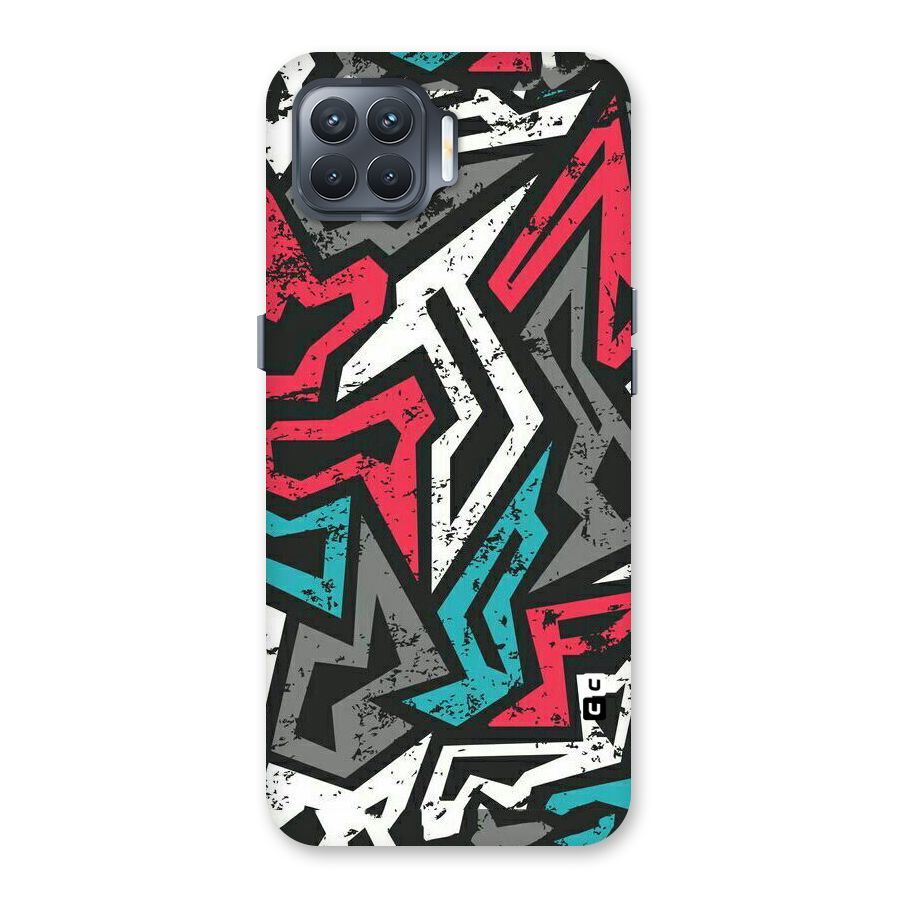 Rugged Strike Abstract Back Case for Oppo F17 Pro