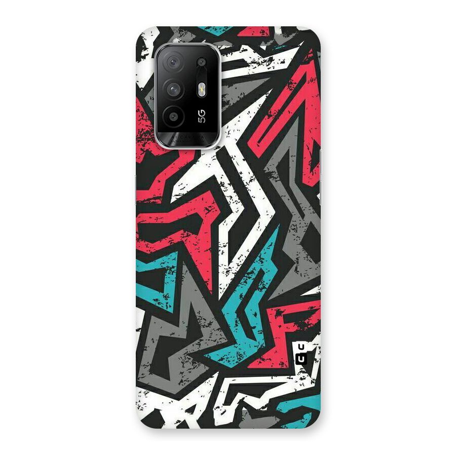 Rugged Strike Abstract Back Case for Oppo F19 Pro Plus 5G