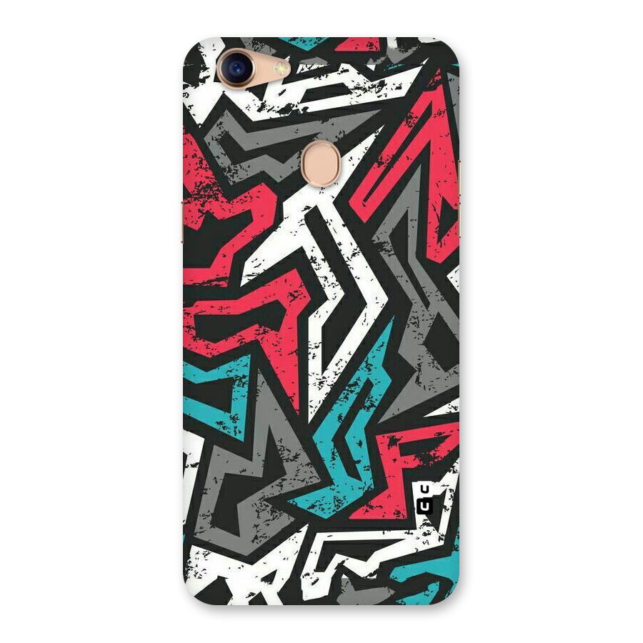 Rugged Strike Abstract Back Case for Oppo F5