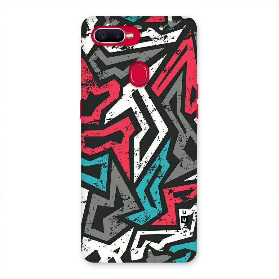 Rugged Strike Abstract Back Case for Oppo F9 Pro