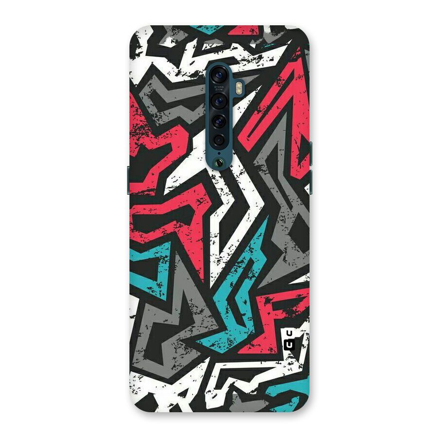Rugged Strike Abstract Back Case for Oppo Reno2