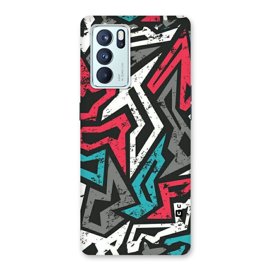 Rugged Strike Abstract Back Case for Oppo Reno6 Pro 5G