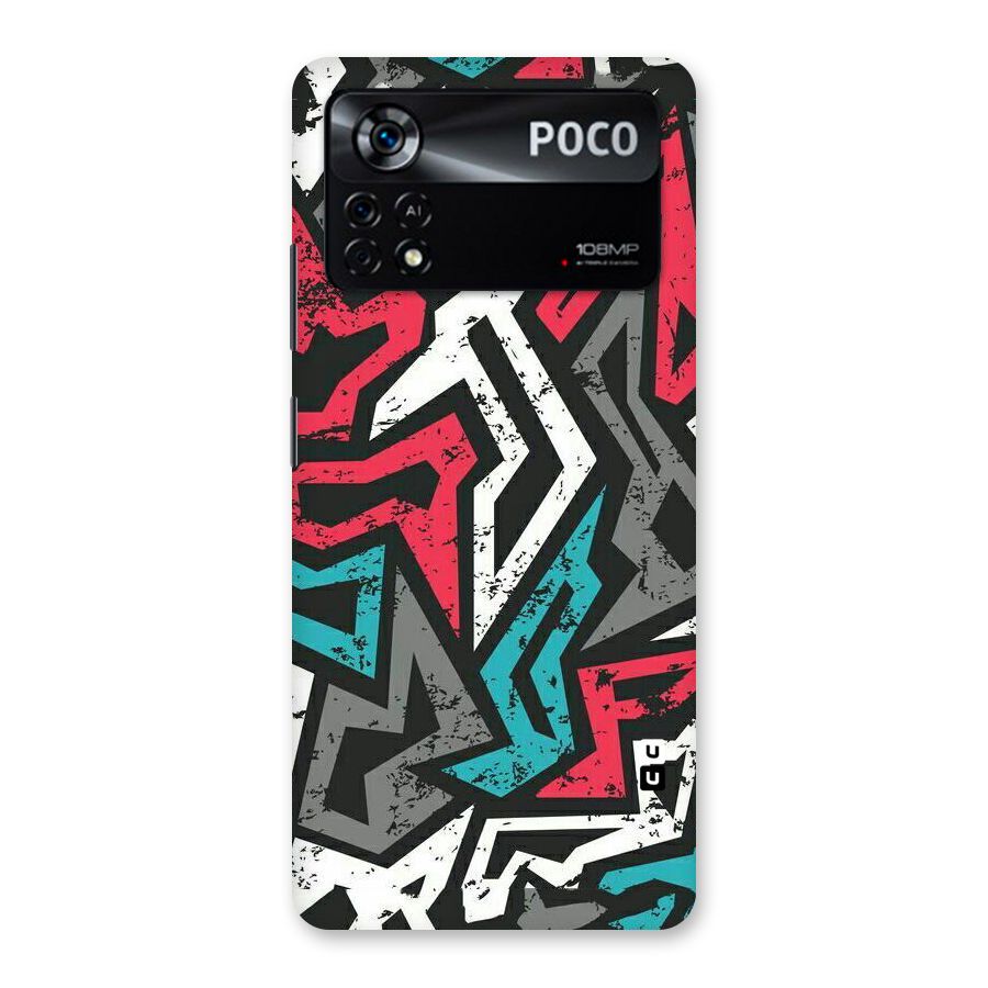 Rugged Strike Abstract Back Case for Poco X4 Pro 5G