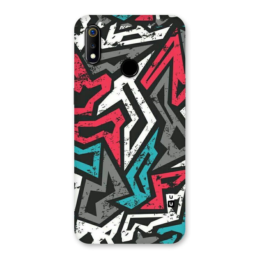 Rugged Strike Abstract Back Case for Realme 3