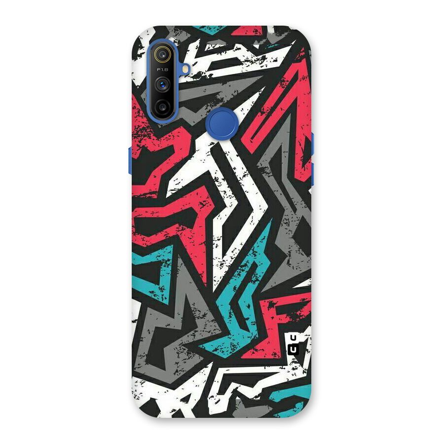 Rugged Strike Abstract Back Case for Realme Narzo 10A