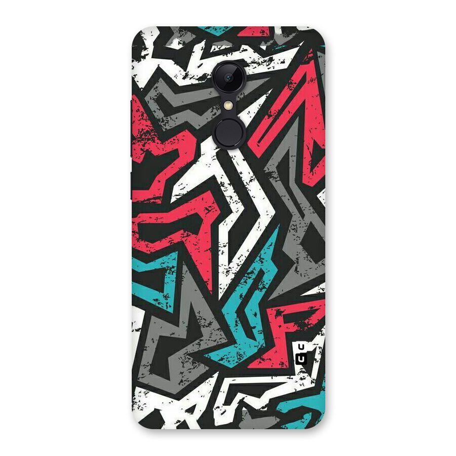 Rugged Strike Abstract Back Case for Redmi 5