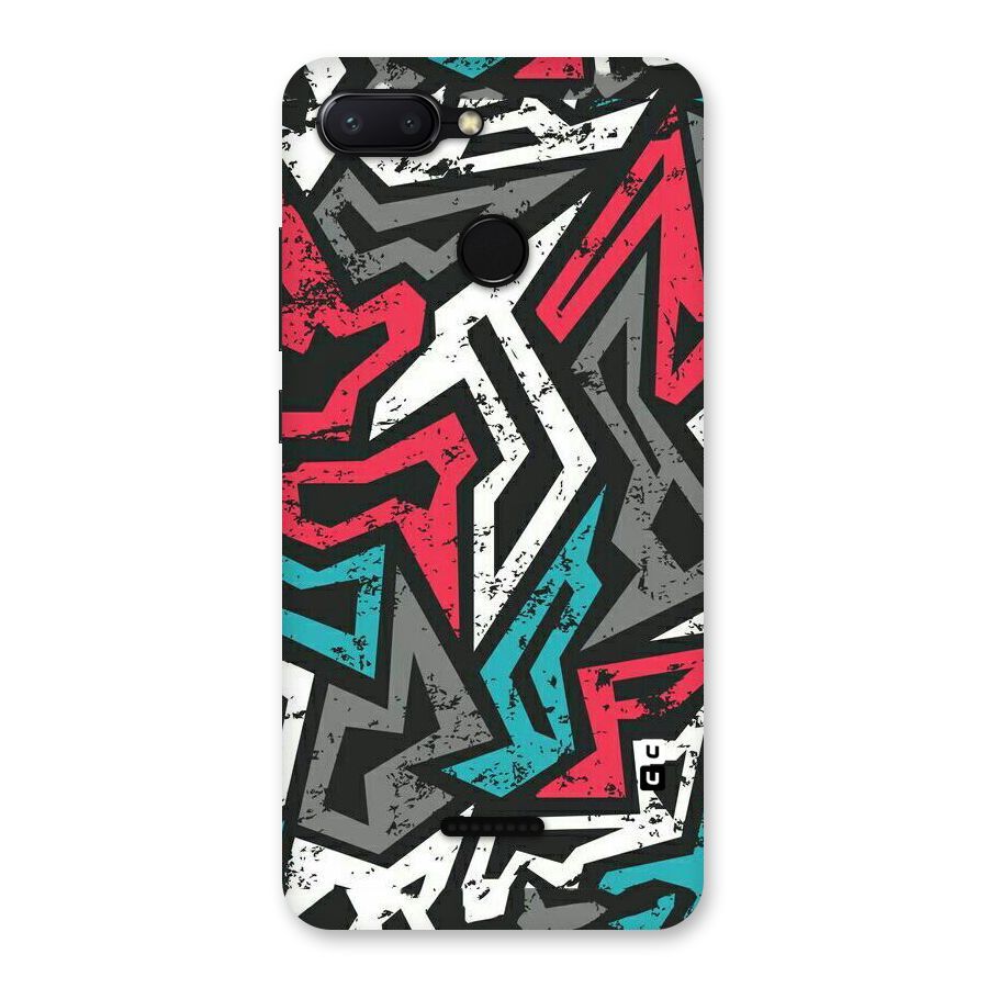 Rugged Strike Abstract Back Case for Redmi 6