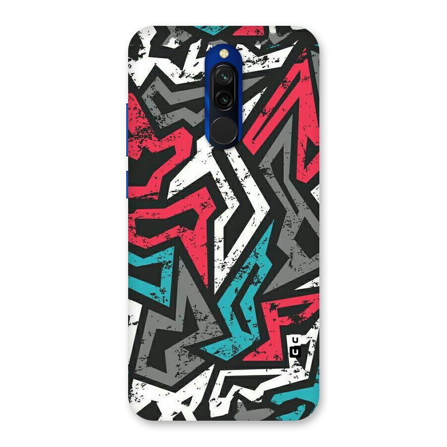 Rugged Strike Abstract Back Case for Redmi 8