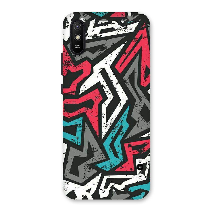 Rugged Strike Abstract Back Case for Redmi 9i