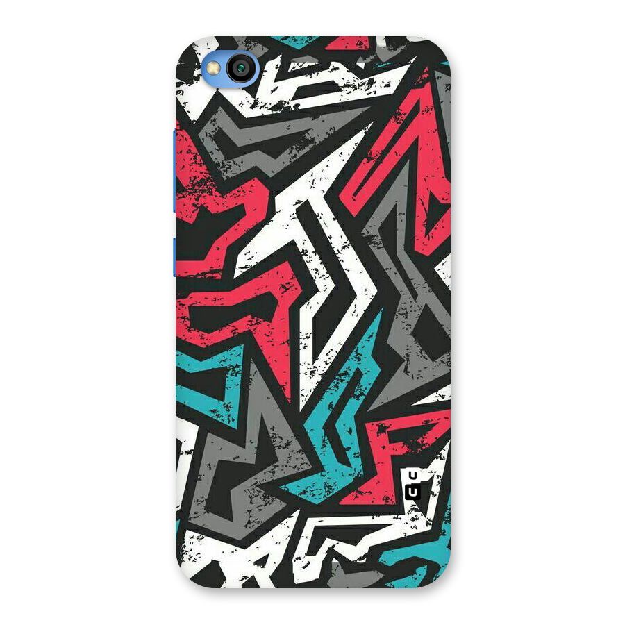 Rugged Strike Abstract Back Case for Redmi Go