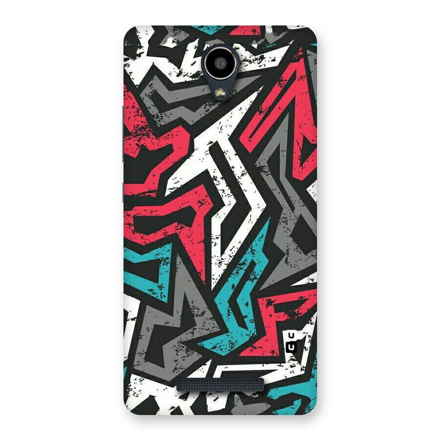 Rugged Strike Abstract Back Case for Redmi Note 2