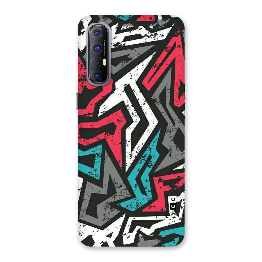 Rugged Strike Abstract Back Case for Reno3 Pro