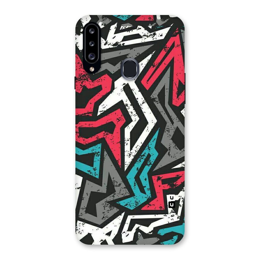 Rugged Strike Abstract Back Case for Samsung Galaxy A20s