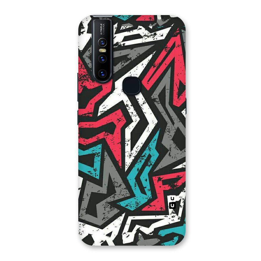 Rugged Strike Abstract Back Case for Vivo V15