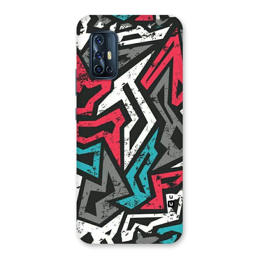 Rugged Strike Abstract Back Case for Vivo V17