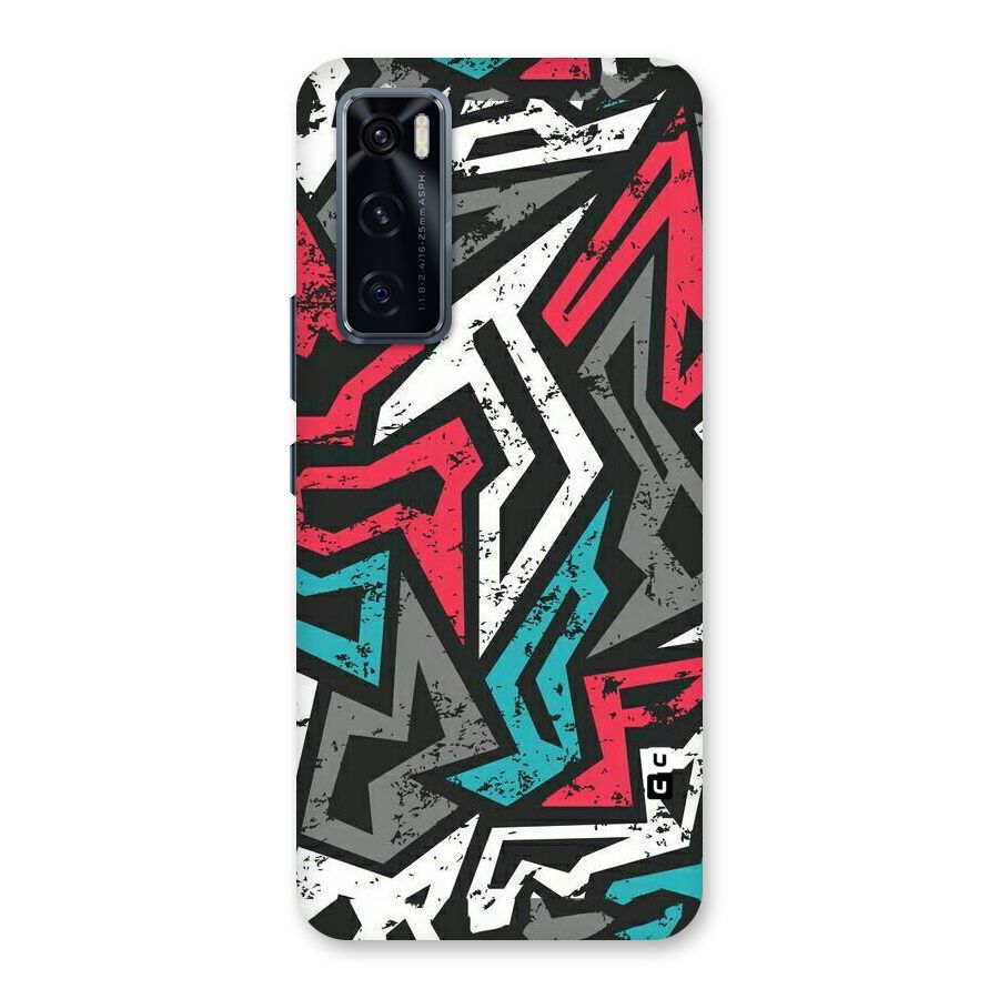 Rugged Strike Abstract Back Case for Vivo V20 SE