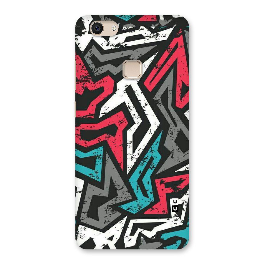 Rugged Strike Abstract Back Case for Vivo V7