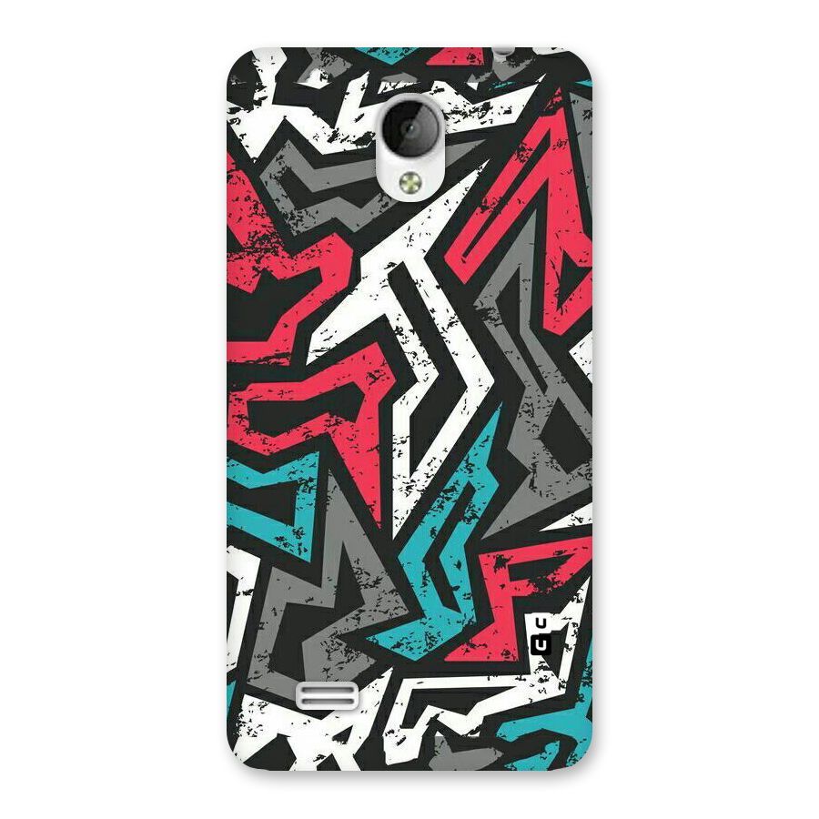 Rugged Strike Abstract Back Case for Vivo Y21
