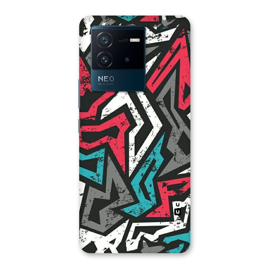 Rugged Strike Abstract Back Case for Vivo iQOO Neo 6 5G