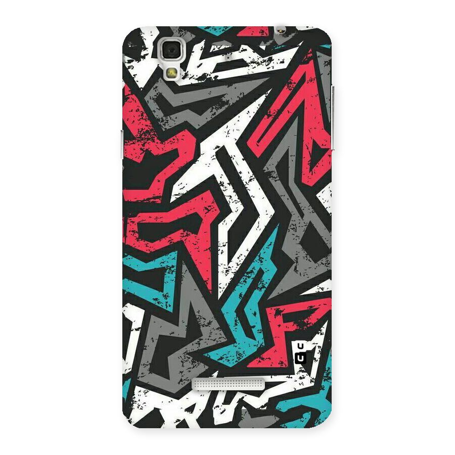 Rugged Strike Abstract Back Case for Yu Yureka