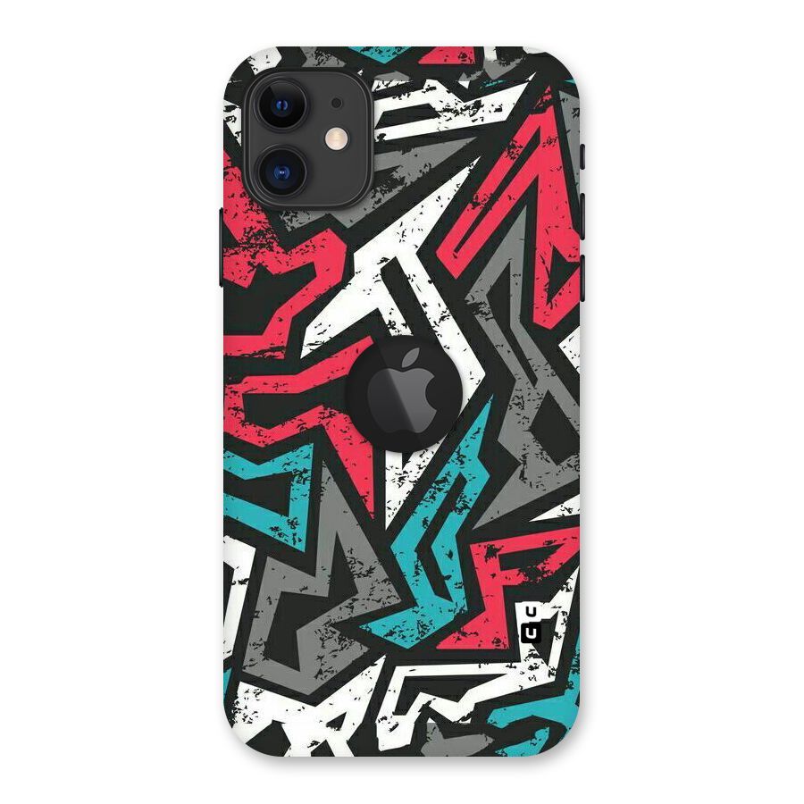 Rugged Strike Abstract Back Case for iPhone 11 Logo Cut