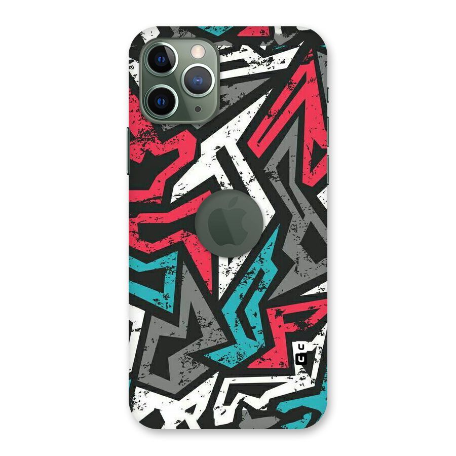 Rugged Strike Abstract Back Case for iPhone 11 Pro Logo  Cut