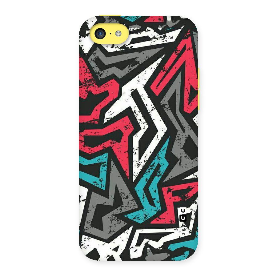 Rugged Strike Abstract Back Case for iPhone 5C