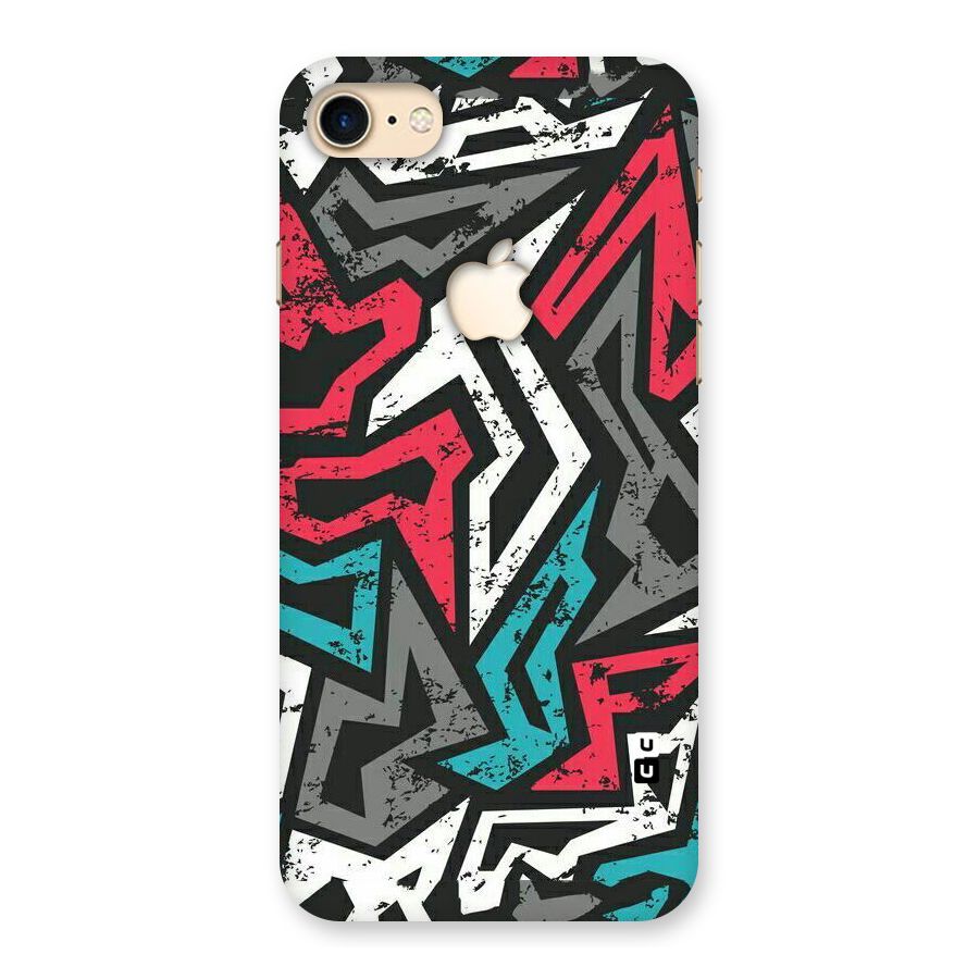 Rugged Strike Abstract Back Case for iPhone 7 Apple Cut