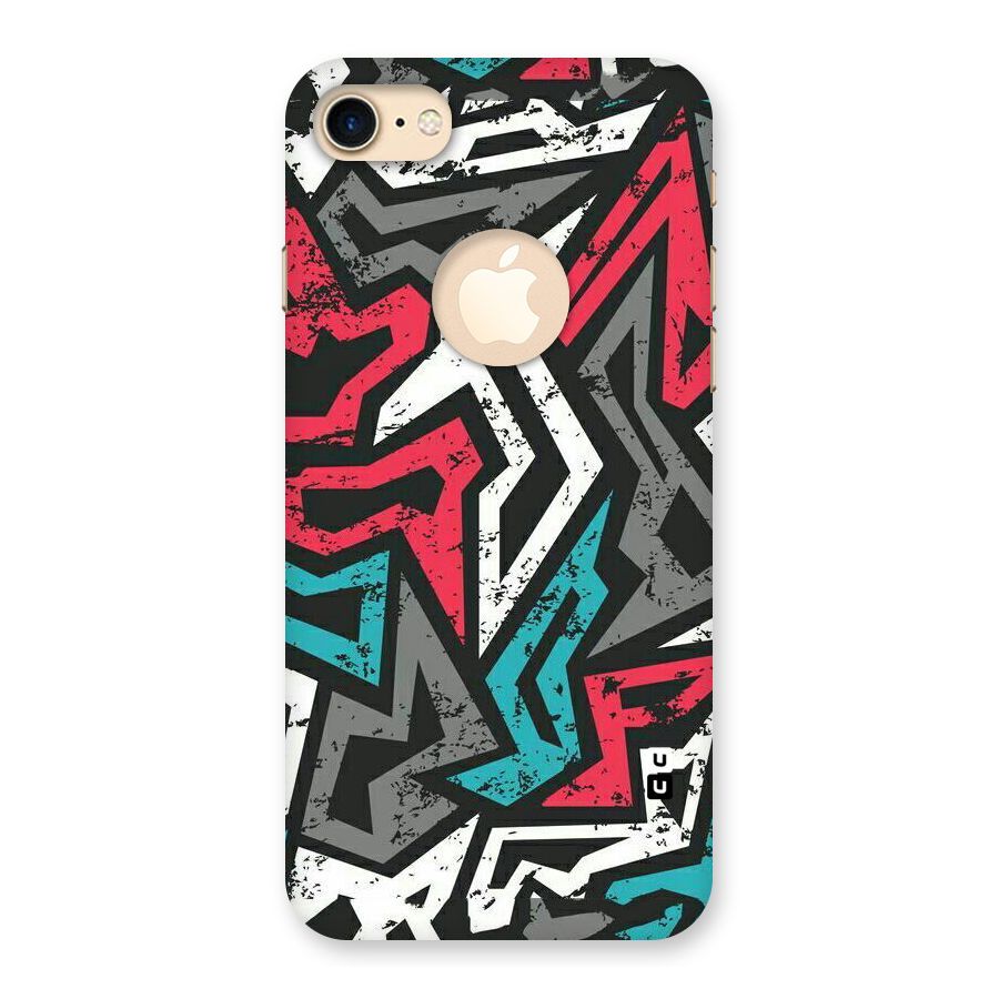 Rugged Strike Abstract Back Case for iPhone 7 Logo Cut