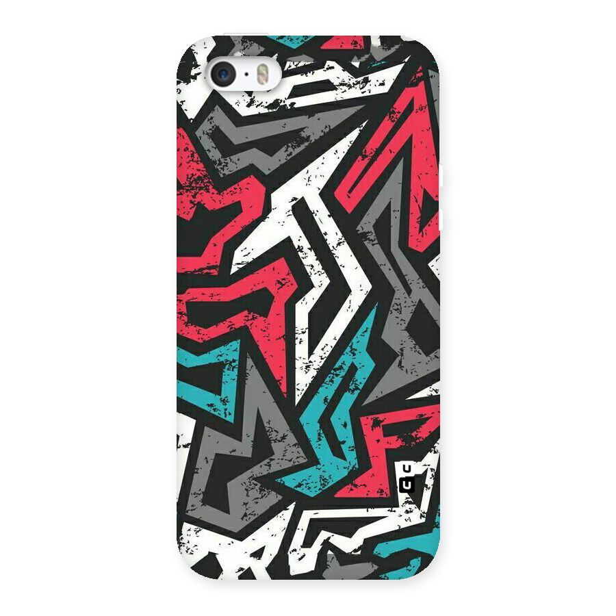 Rugged Strike Abstract Back Case for iPhone SE