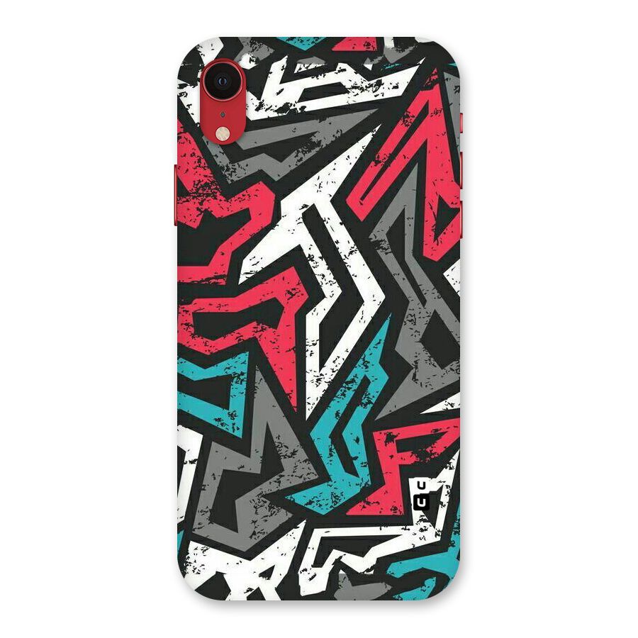 Rugged Strike Abstract Back Case for iPhone XR