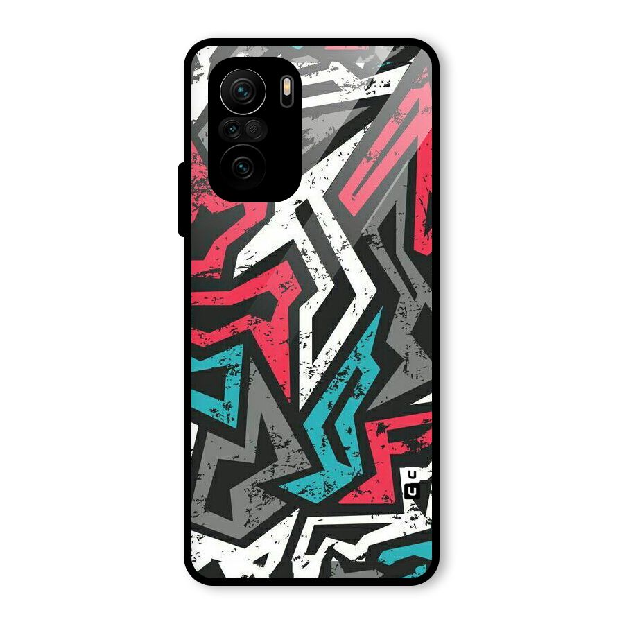 Rugged Strike Abstract Glass Back Case for Mi 11X Pro