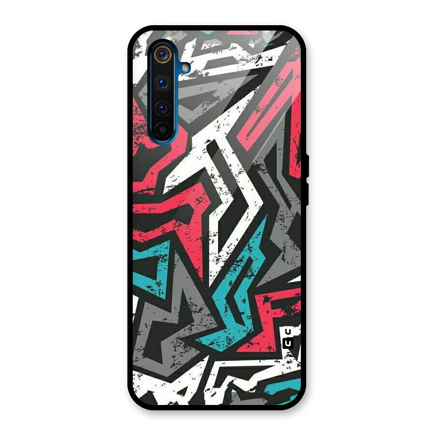 Rugged Strike Abstract Glass Back Case for Realme 6 Pro